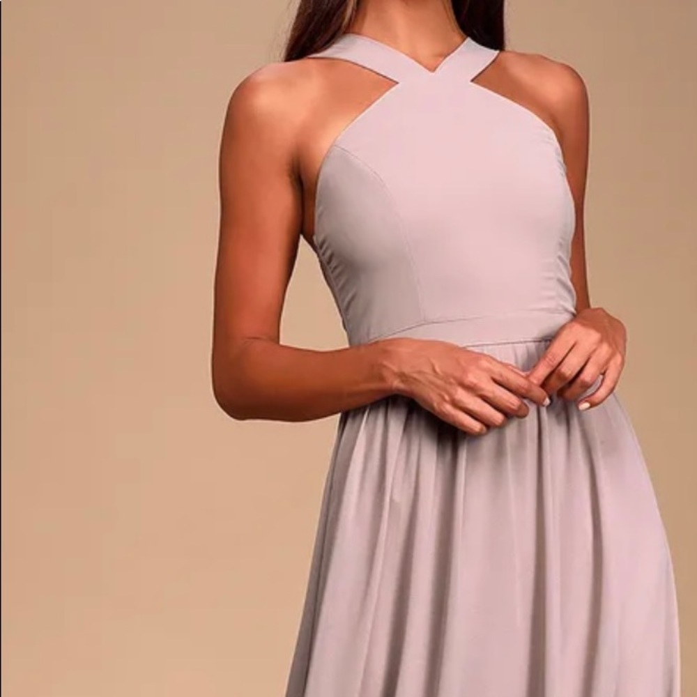 Lulu’s Navy Blue Bridesmaid Gown